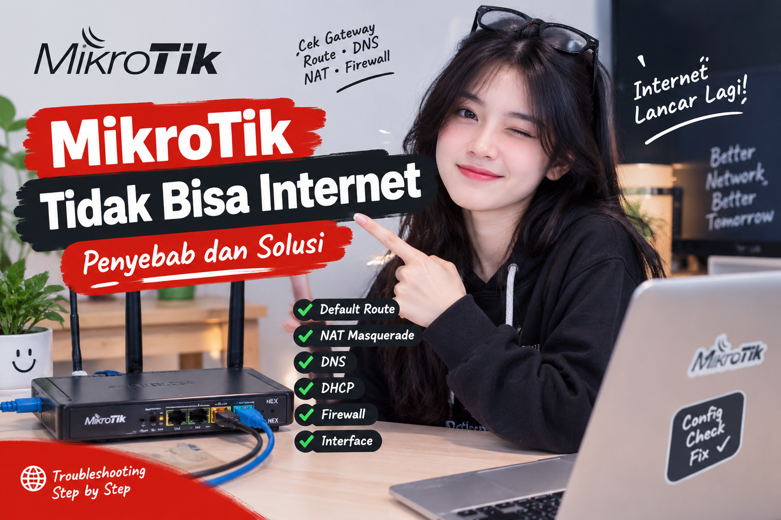 MikroTik Tidak Bisa Internet: Penyebab dan Solusi
