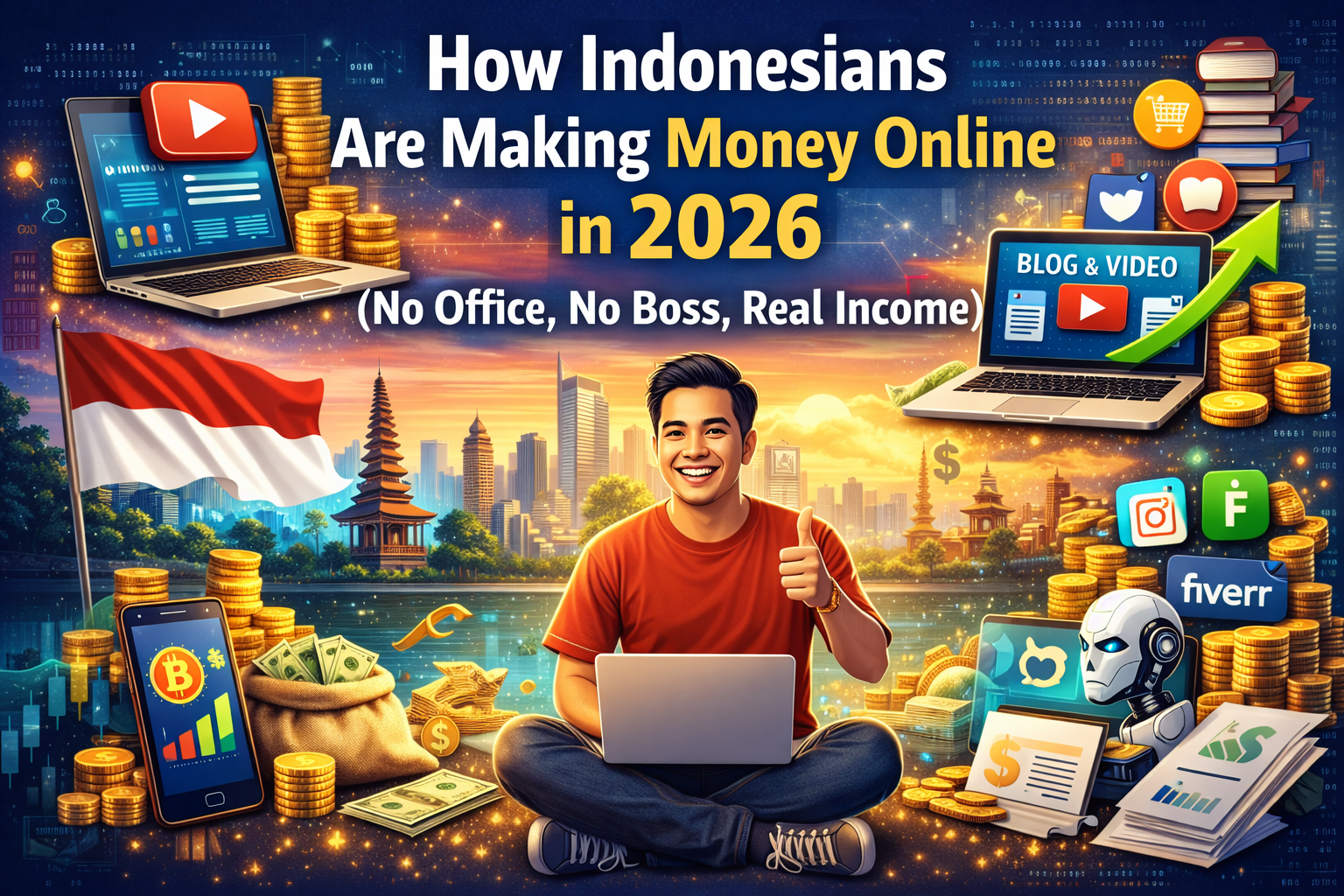 How Indonesians Are Making Money Online in 2026 (No Office, No Boss, Real Income)